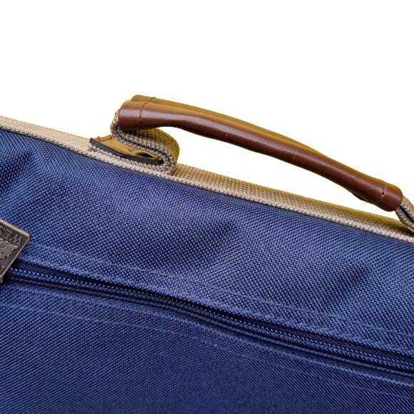 LEED'S Large Blue Multi-Compartment Laptop Bag w/ Secure Clasp Closure - OS - Picture 4 of 9